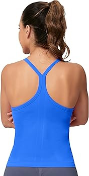 MathCat Workout Tank Tops for Women with Built in Bra, Sleeveless Gym Tops Seamless Racerback Ath... | Amazon (US)