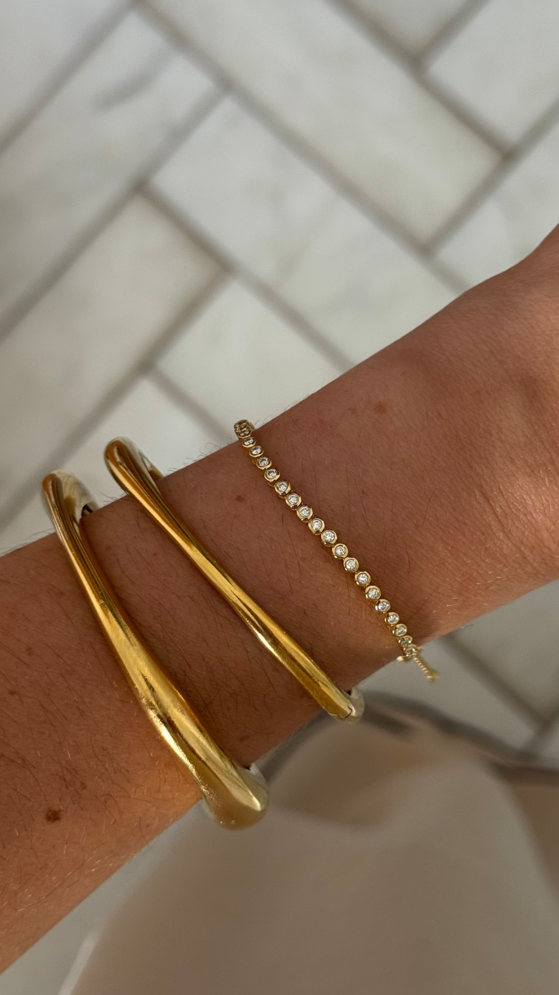 Favourite bracelet stack ✨