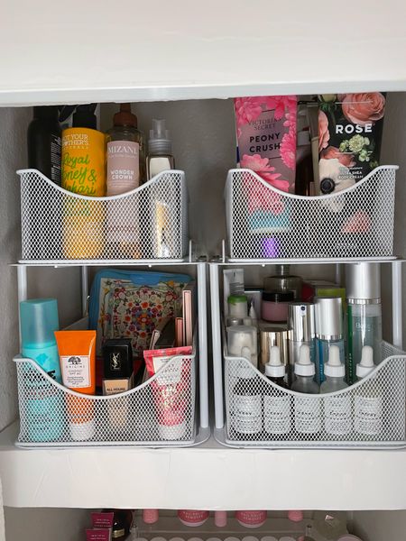 I use these sliding drawers to store my hair products, body lotions, some of my makeup & skincare products. I love that I can completely pull out the whole drawer and slide it back in once I’m done & keeps everything organized! 


#LTKFindsUnder50 #LTKHome #LTKStyleTip