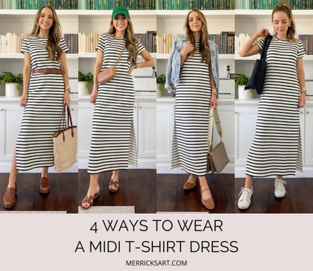 Styling a midi tshirt dress // use code MERRICKXSPANX for 10% off + free shipping @spanx // relaxed casual summer spring style for hot weather 

#LTKSeasonal #LTKstyletip #LTKxMadewell