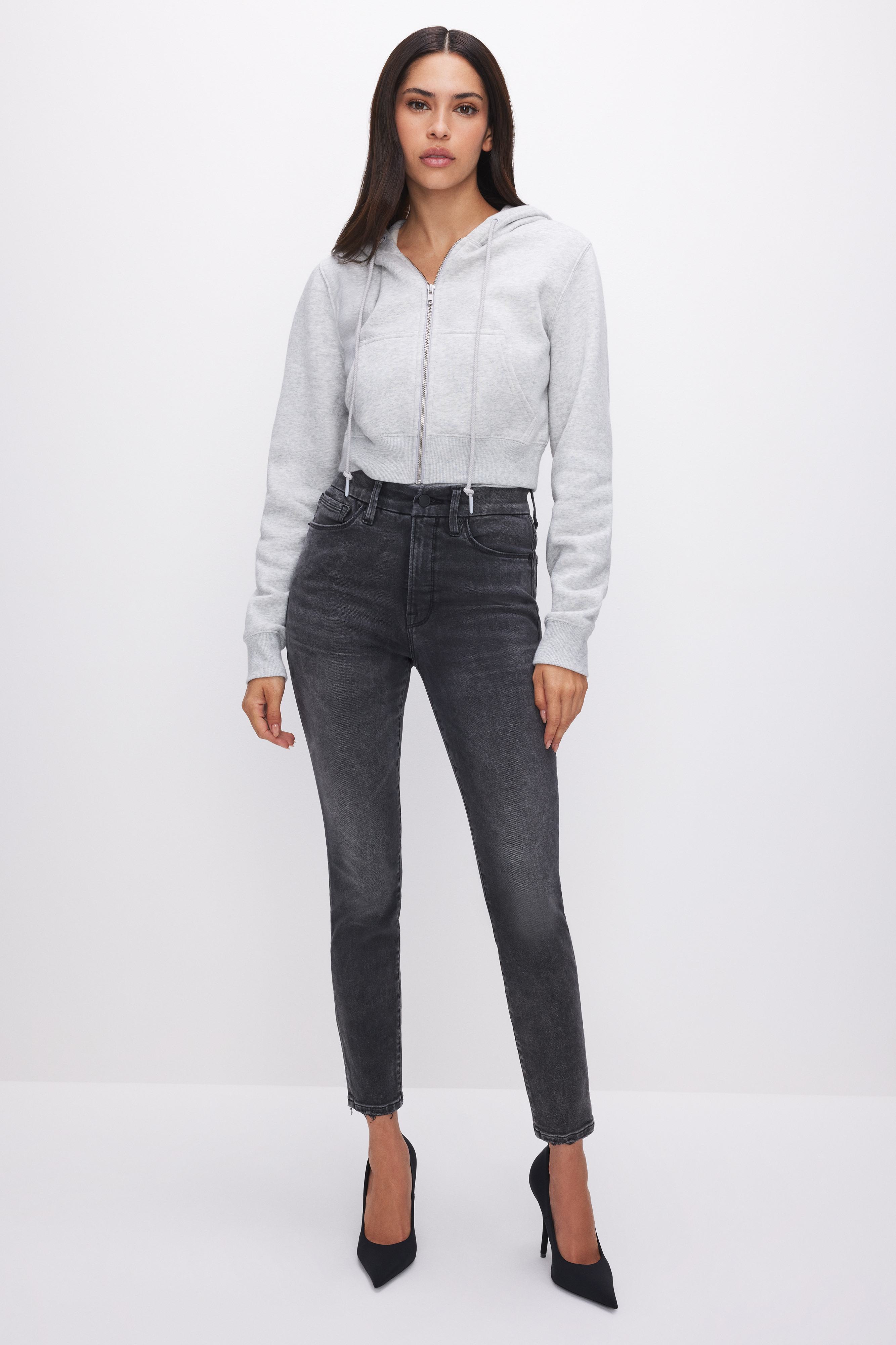 ALWAYS FITS GOOD LEGS SKINNY CROPPED JEANS | Good American