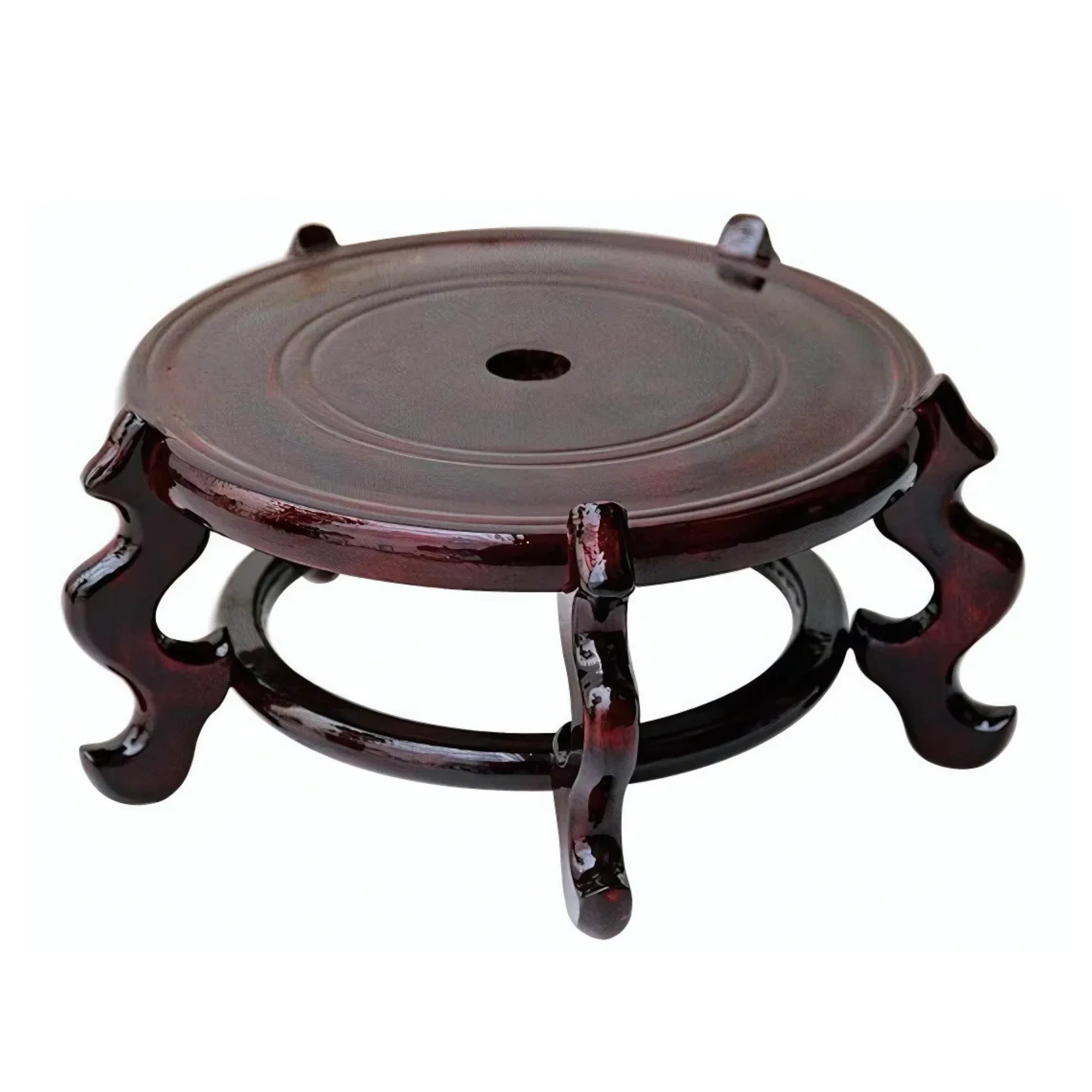 Beautiful Hand Craft Rosewood Chinese Style Vase Plant Stand | Wayfair North America