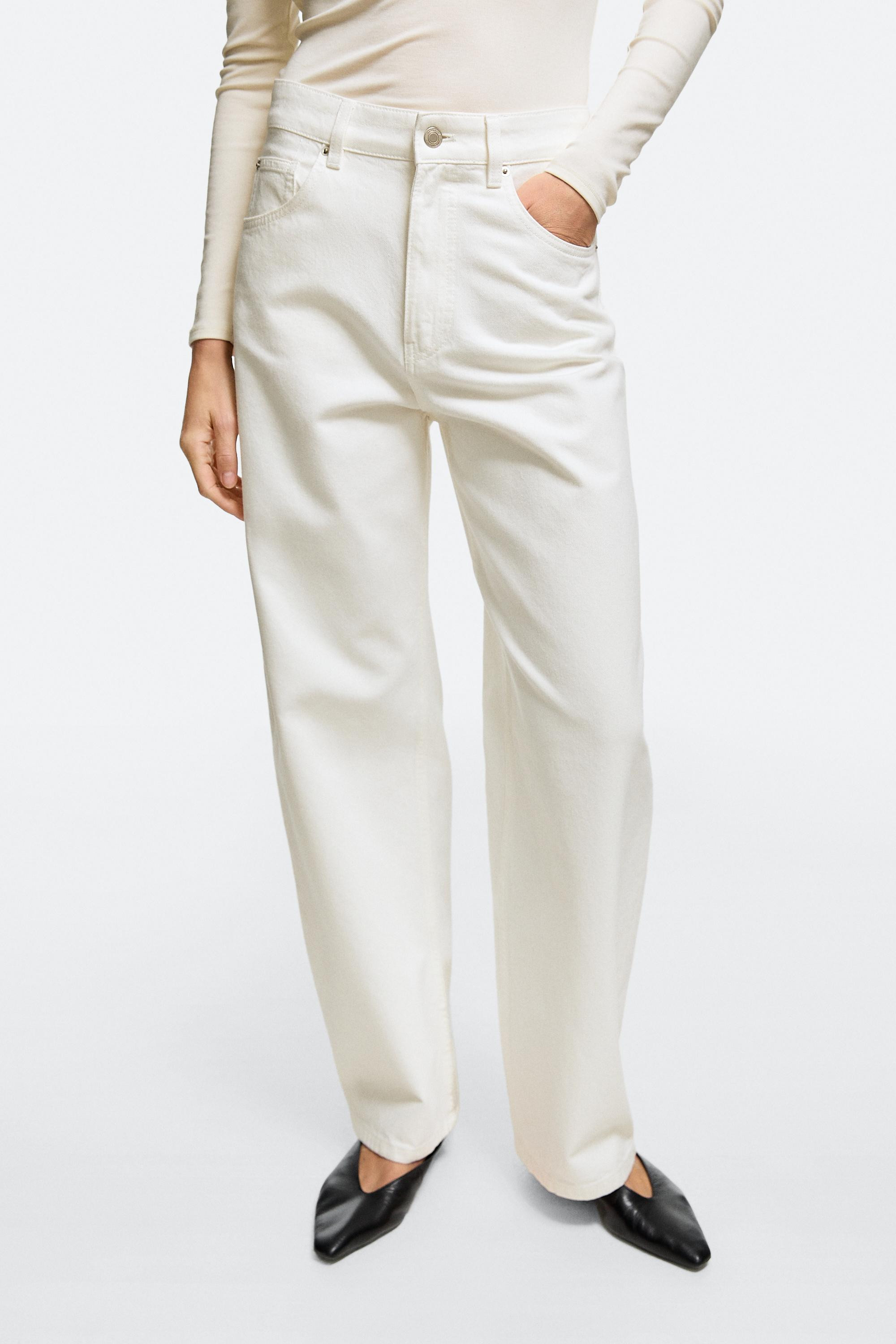 High-waist barrel fit jeans | Massimo Dutti UK