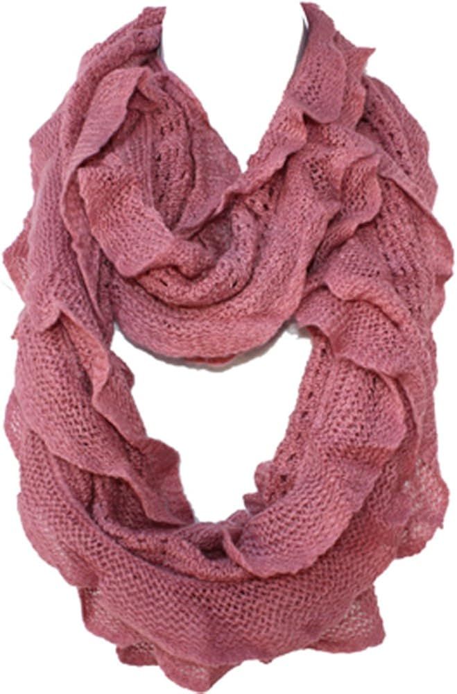 Silver Fever Brand Elegant Soft Woven Infinity Loop Figure Eight Endless Scarf Wrap | Amazon (US)