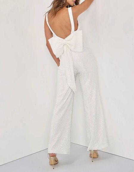 Lulus White Sparkly Bow in Back Bridal Jumpsuit 🤍

White cocktail party dress, bridal shower dress, white dress, engagement photos dress, bachelorette dresses, formal dresses, Bach party dresses, date night dresses, Lulus dresses, Lulu finds, Amazon fashion, sparkly dresses, wedding guest dresses, holiday dresses, night out dresses, birthday dresses, Vegas outfits, dresses under 100, beauty finds, work party outfit, spring and summer dresses, style tips, destination wedding, bachelorette trip, clothes for women, gift guide for her, date night outfits, dressy outfits, dressy jumpsuits

#LTKwedding #LTKstyletip #LTKbeauty