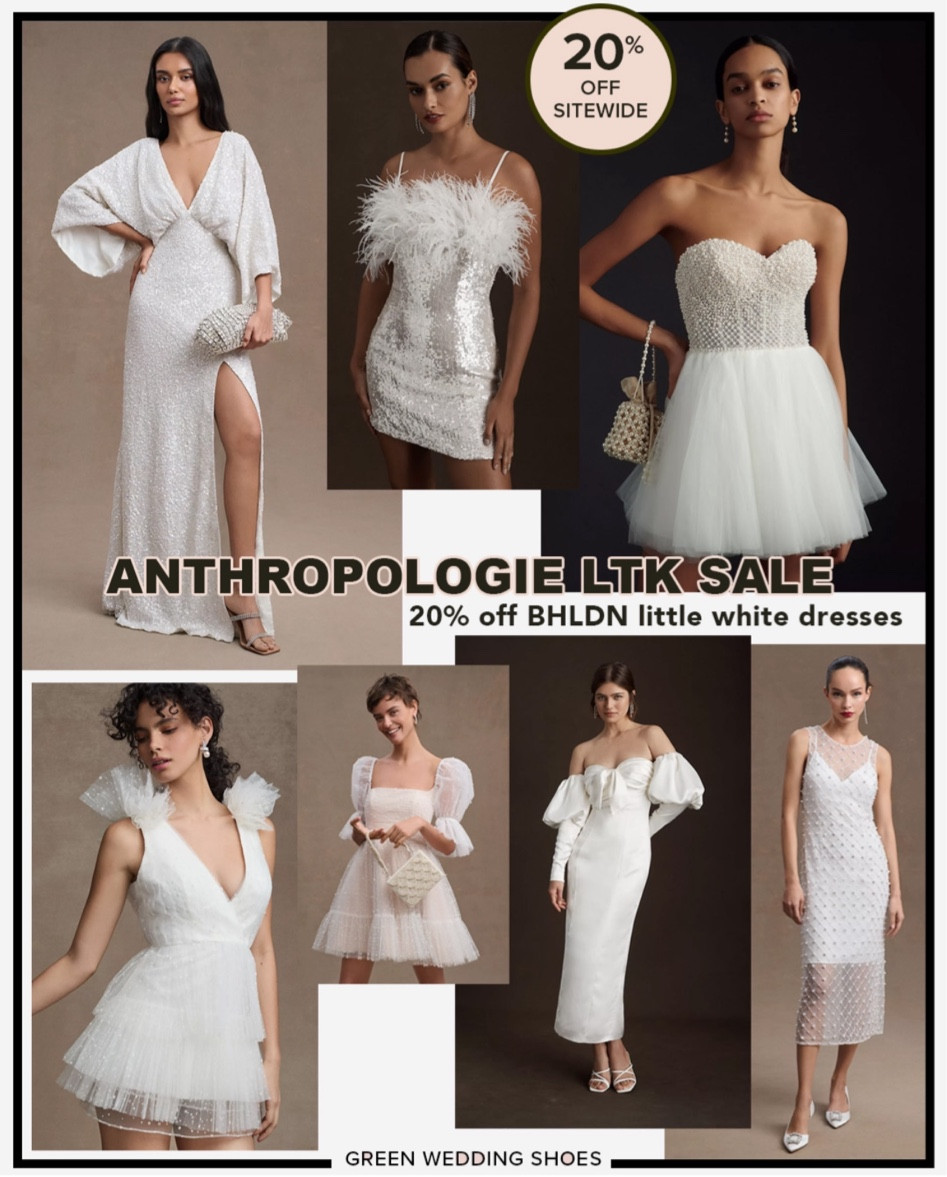 Anthropologie little shop white dress