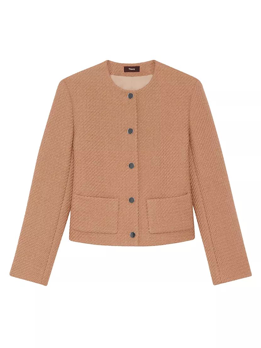 Wool-Blend Cropped Jacket | Saks Fifth Avenue
