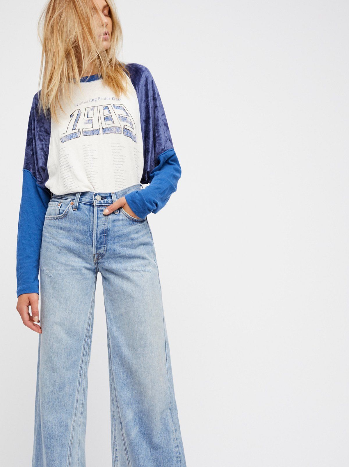 Levi's Altered Wide Leg Jeans | Free People