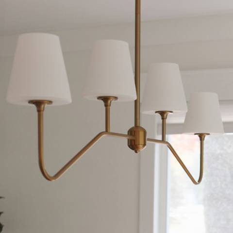 Crystorama Keenan 48" Wide Gold 4-Light Island Chandelier - #83G61 | Lamps Plus | Lamps Plus