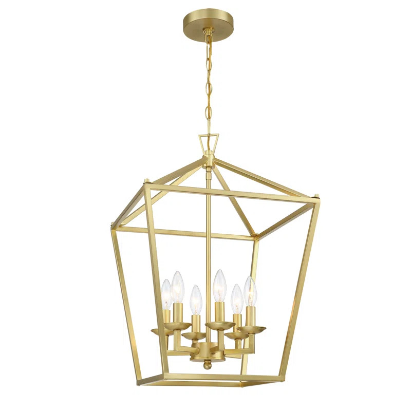 Gurjit 6 - Light Dimmable Lantern Geometric Chandelier | Wayfair North America