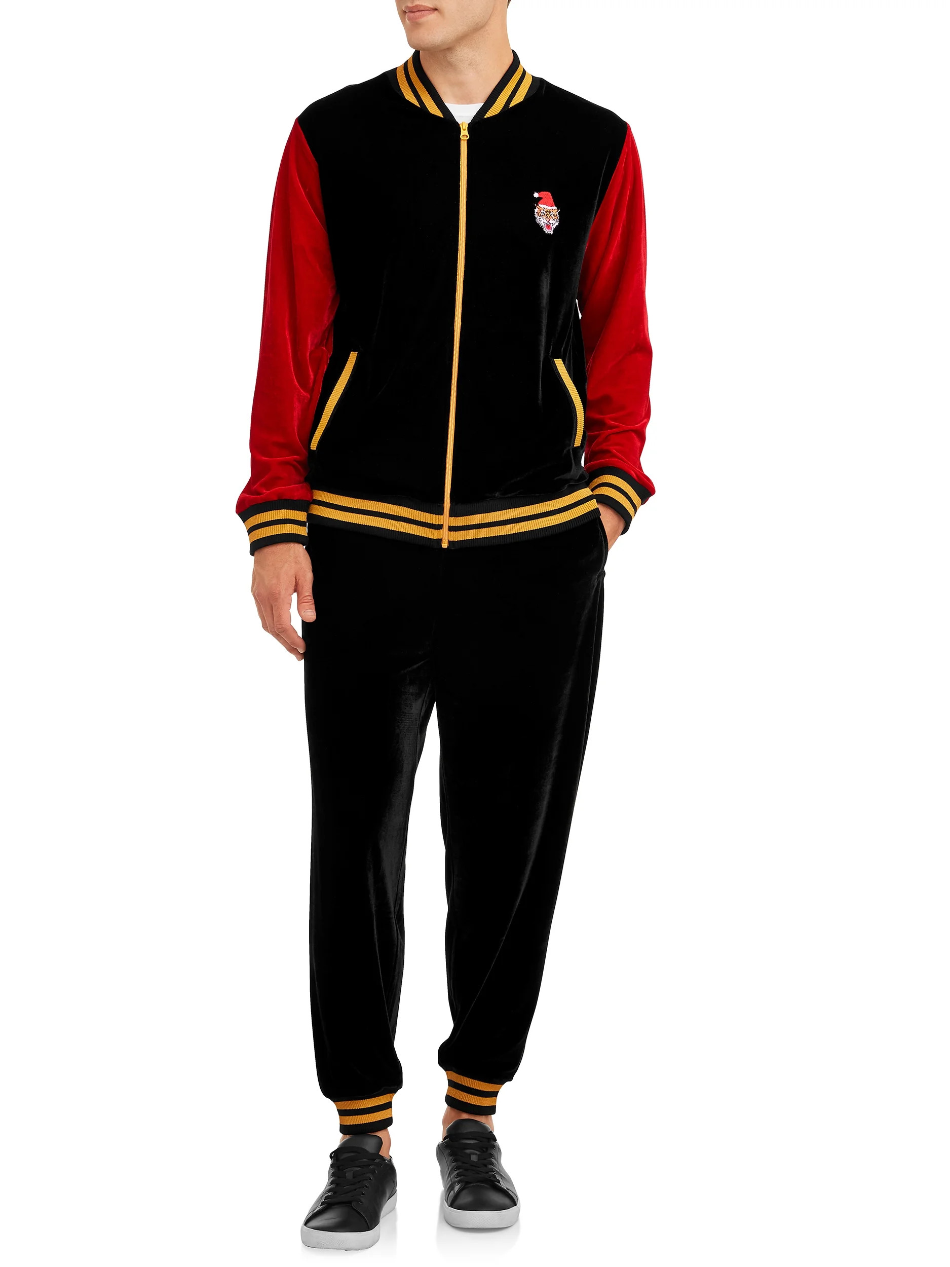 Jolly Knits Men's Ugly Christmas Tracksuit Set, 2 Piece Outfit Set S-3XL - Walmart.com | Walmart (US)