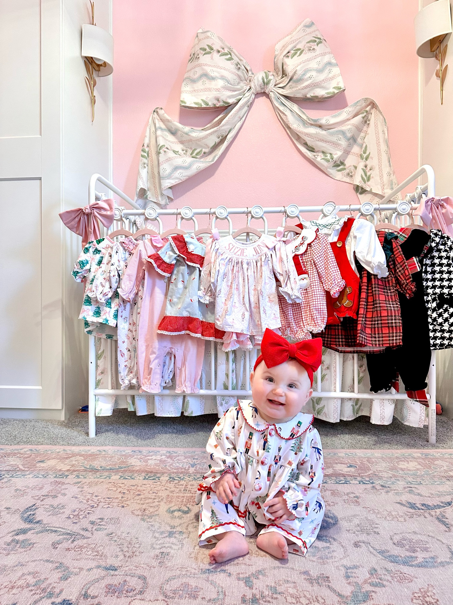 Christmas smocked baby girl clothes for Suzie June! 

#LTKHoliday #LTKKids #LTKBaby