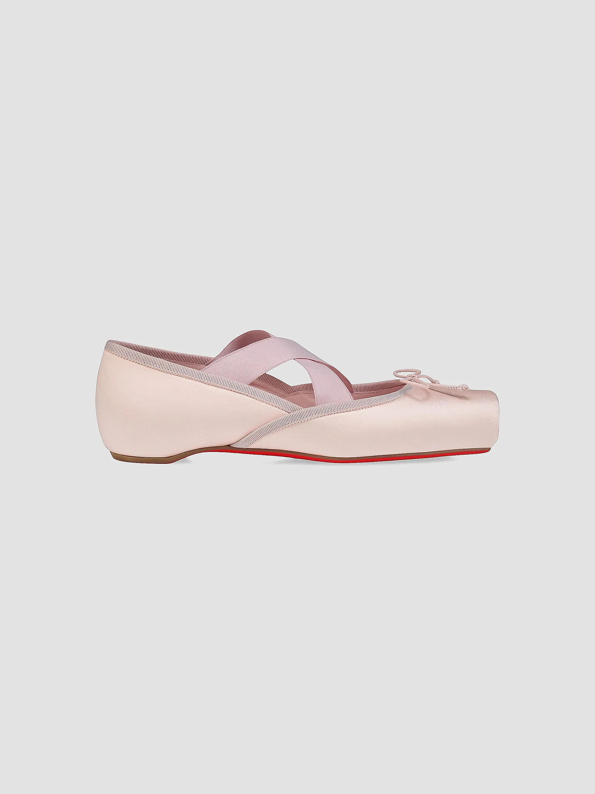 Christian Louboutin Cassiasticina Satin Ballerinas | Saks Fifth Avenue | Saks Fifth Avenue