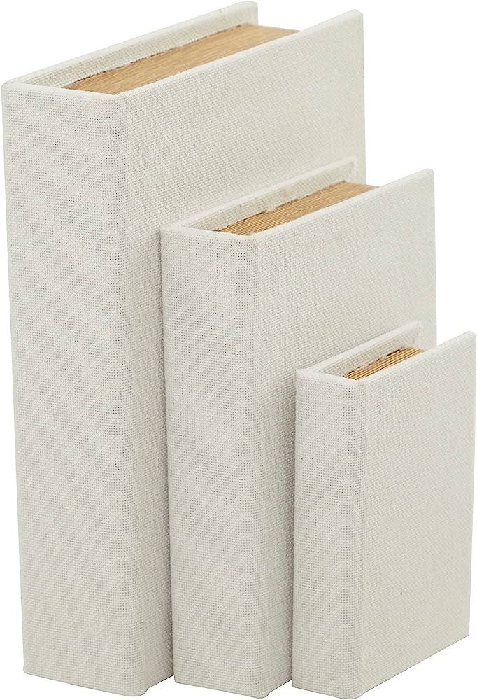 Deco 79 Modern Linen Rectangle Box, Set of 3 12", 9", 6"H, Amazon Finds Amazon Deals Amazon Sales | Amazon (US)