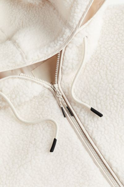 Hooded teddy jacket | H&M (UK, MY, IN, SG, PH, TW, HK)