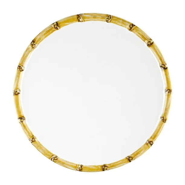 Gourmet Art 12-Piece Bamboo Heavyweight and Durable Melamine Dinnerware Set, Service for 4. Inclu... | Walmart (US)