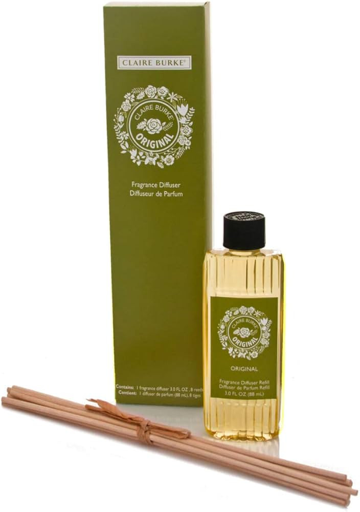 Claire Burke Original Diffuser Oil Refill 3 fl oz and 12 Reed Sticks | Amazon (US)