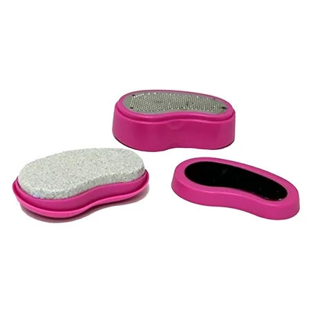 Invigorate - 3 In 1 Pedicare System for Dead Skin Calluses Foot Emery Rasp File Pumice Stone - Pink | Walmart (US)
