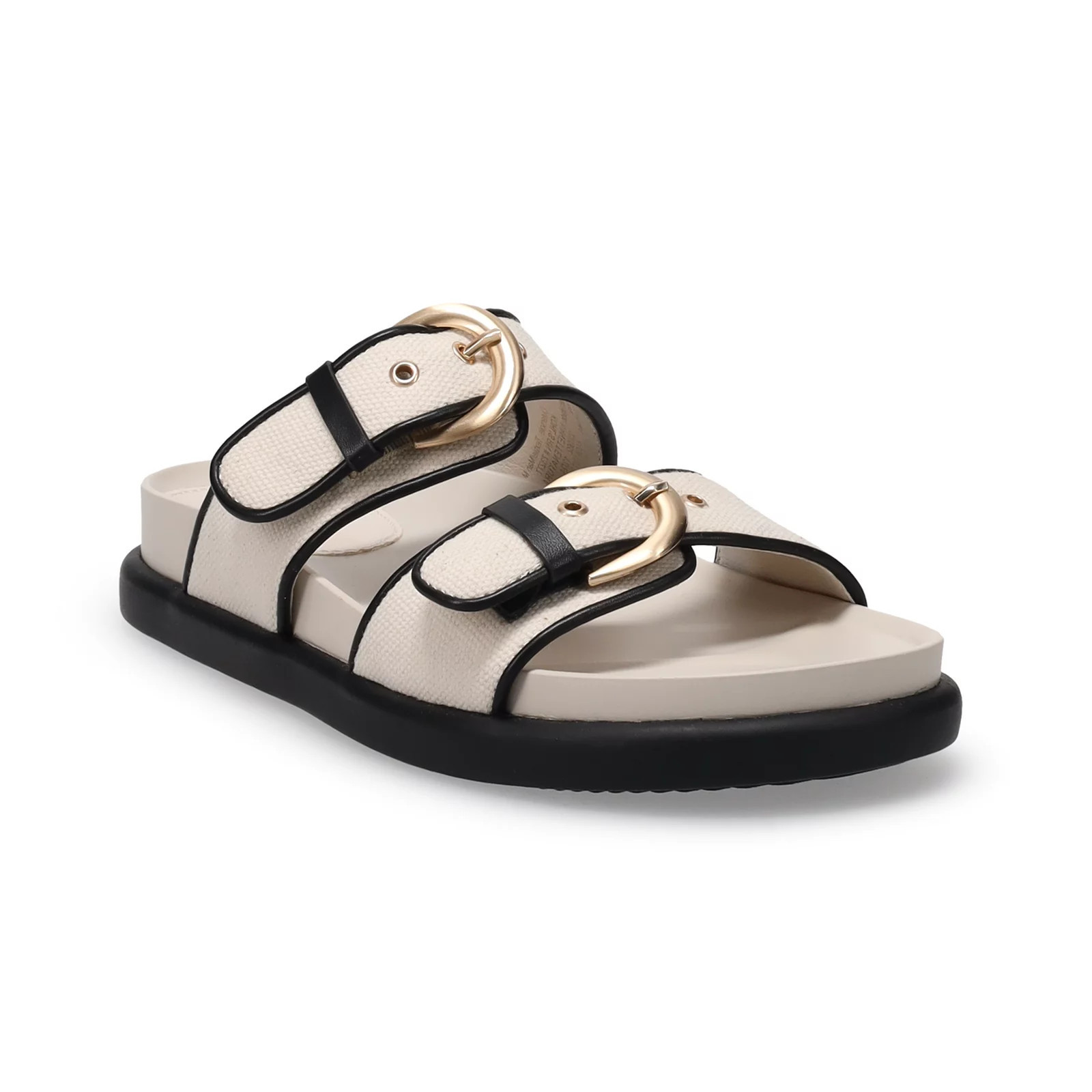 Sonoma Goods For Life® Nanette Women's Two Band Sandals, Size: 9, Natural | Kohl's
