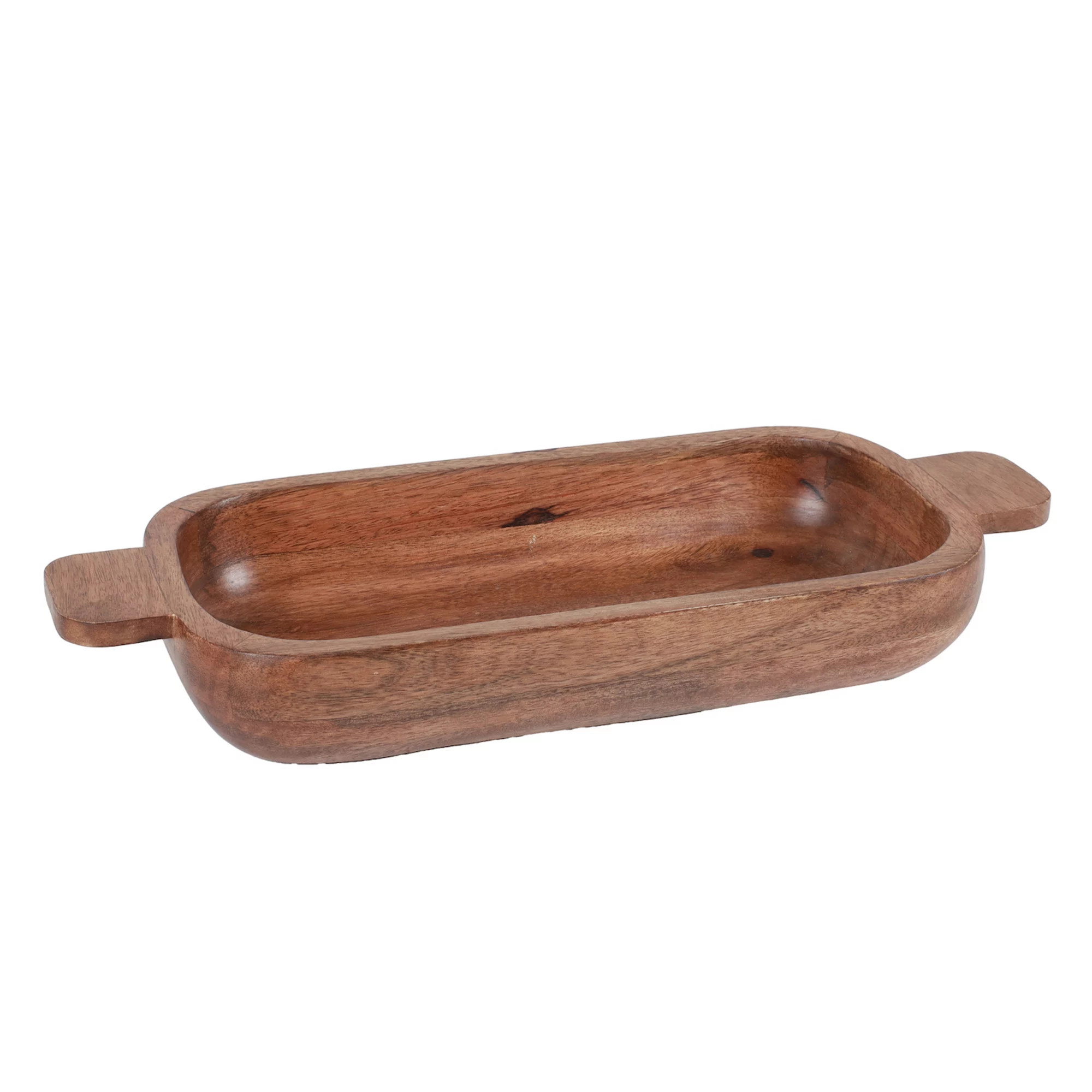 Everyday Decor Oblong Wood Dough Bowl Large Table Decor | Kohl's