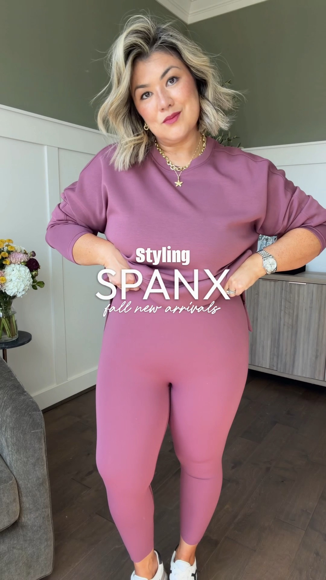 Wow wow these new fall colors are stunning! Grab them all on sale this weekend! Be sure to copy the promo code before tapping shop!

Here are all the details you want to know! 

Crewneck pull over — I went with an XL this time because I wanted to pair it with these leggings as a set. I have this exact same AirEssentials in a navy/powder stripe in a large which I wear with my jeans. The XL was not too big—perfect for leggings. 

These are brand new to me leggings! I absolutely love the 7/8’s booty boost leggings but wanted to try a different option to see how they were. All I can say is that I love them. They have slightly less compression than the booty boost which is actually perfect on days that your not fully working out and just want to run errands or hang around the house. And yes ladies, it’s okay to still be wearing leggings and a sweatshirt in my book!!! I took an XL in these which is the same size I wear in the booty boost leggings. 

As for the  AirEssentials set? So freaking comfortable! I have both a large and xl in the half zip. Both are equally comfortable, some days I just want a little for room and opt for the xl. If I’m pairing it with a pair of jeans, I like to wear it in the large. 

Now for these wide leg pants! Listen up if you have a full lower tummy and thicker thighs. I bought these in three different sizes because I didn’t like the way they fit me in the midsection and legs. I personally feel like they fit a bit smaller than their track pants. I first bought an XL (my normal size in AirEssential pants), too tight. I went up to an 1X and still didn’t like it. As much I didn’t want to size up again, I did and they fit perfectly! Ladies, ignore the label! If you can get the fit you love, who cares! I landed on a 2X petite and they fit like a dream. No tummy outline and skimmed right over my legs!

#LTKSaleAlert #LTKMidsize #LTKActive