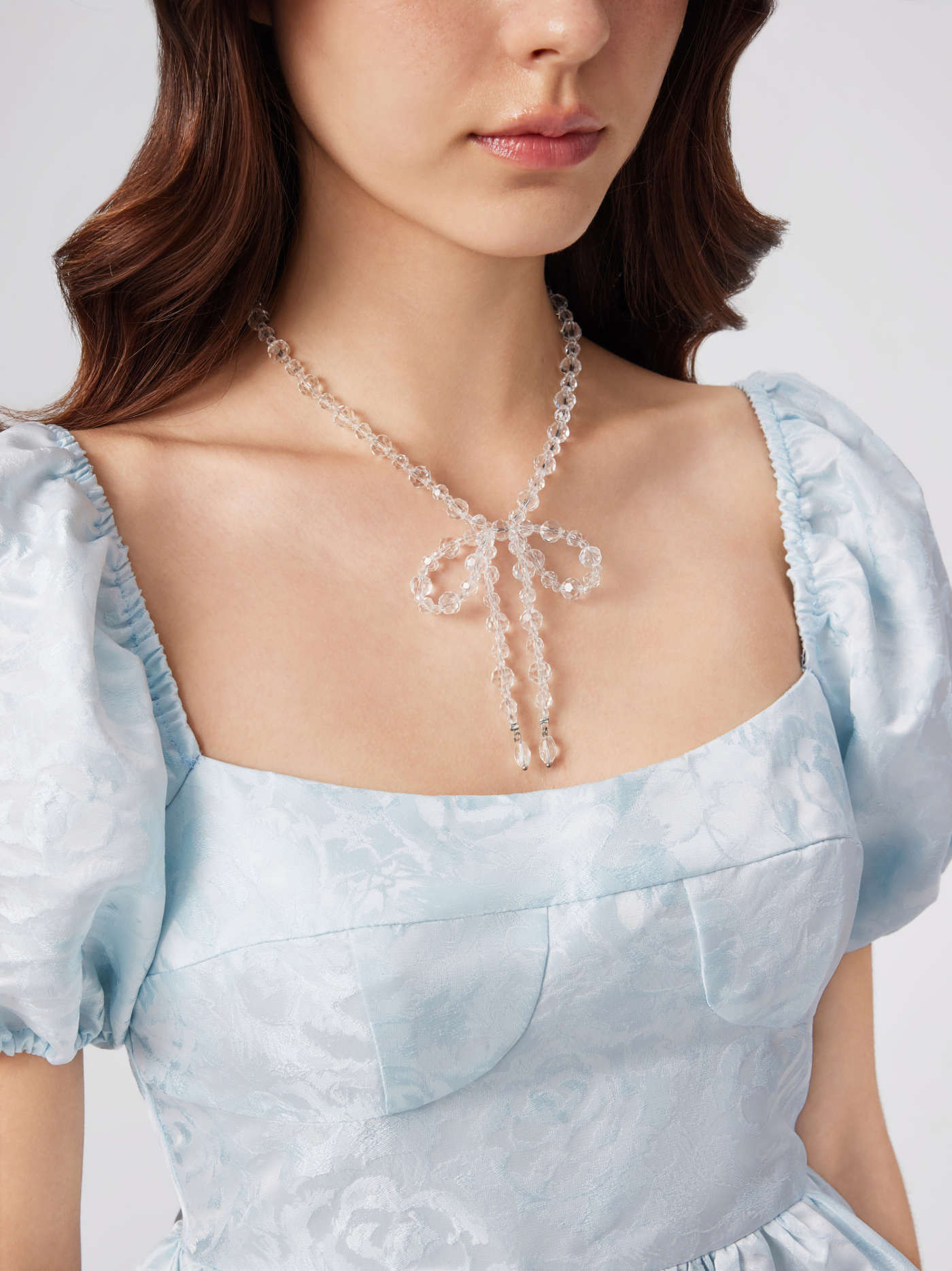 BEADED BOWKNOT NECKLACE | Cider