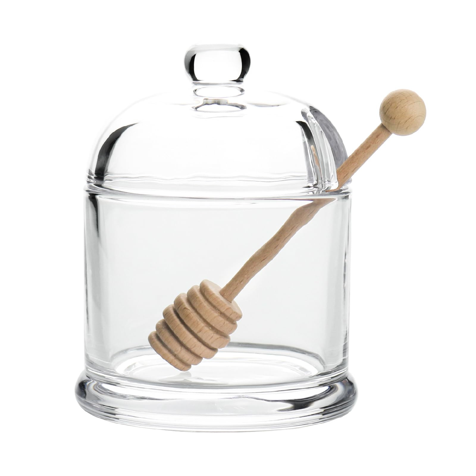 Glass Honey Jar with Lid and Dipper, Convenient Honey Container, Heavy Honey Pot for Home Kitchen... | Amazon (US)