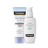 Neutrogena Ultra Sheer Dry-Touch Water Resistant and Non-Greasy Sunscreen Lotion, 100+, 3 fl. Oz Wit | Amazon (US)