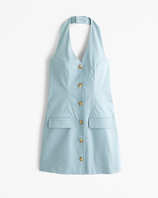 The A&F Mara Halter Vest Mini Dress | Abercrombie & Fitch (US)