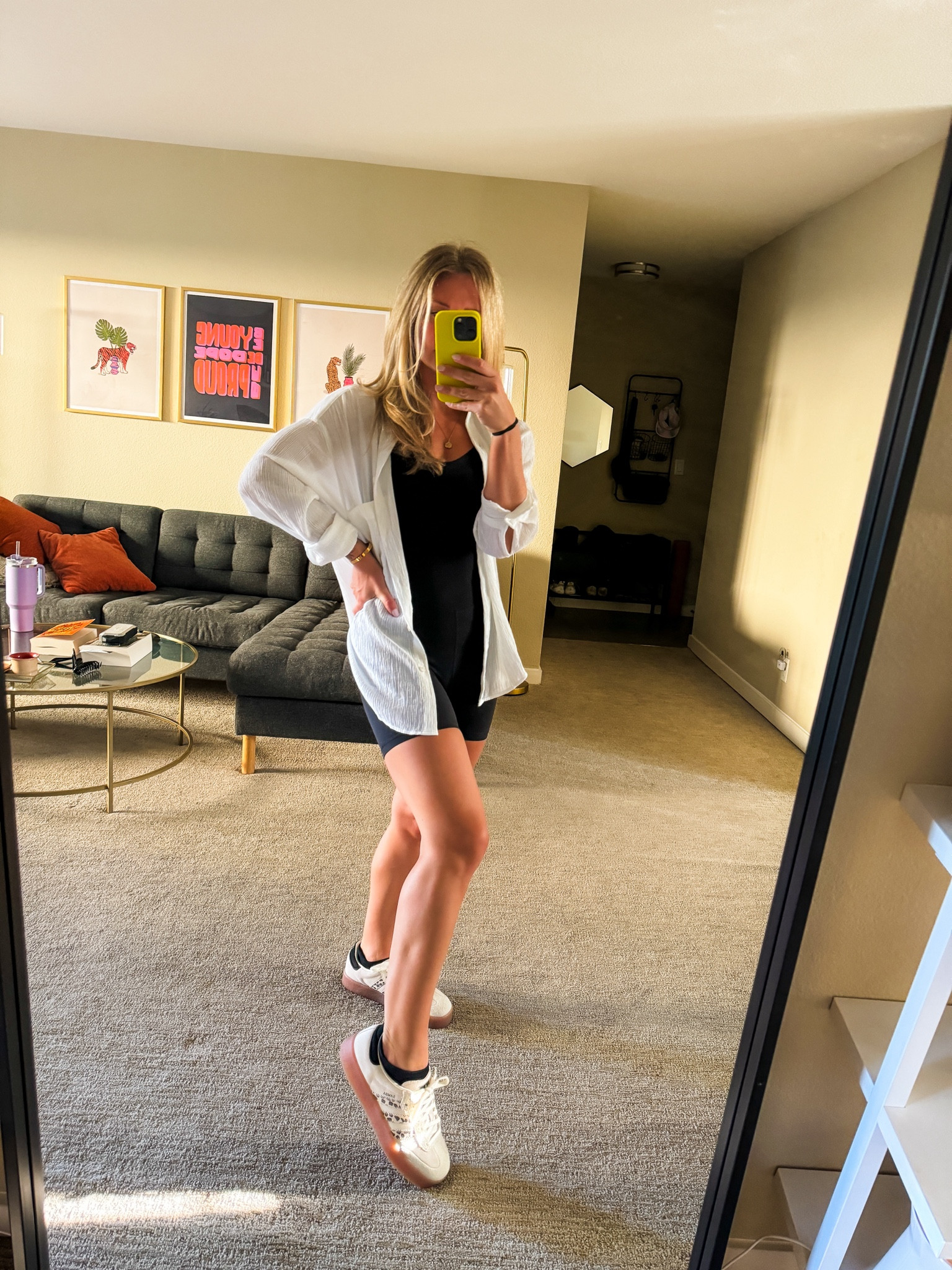 I wear my sambas all the time so I figured why not get a pair of sambaes too!? Size down in adidas    