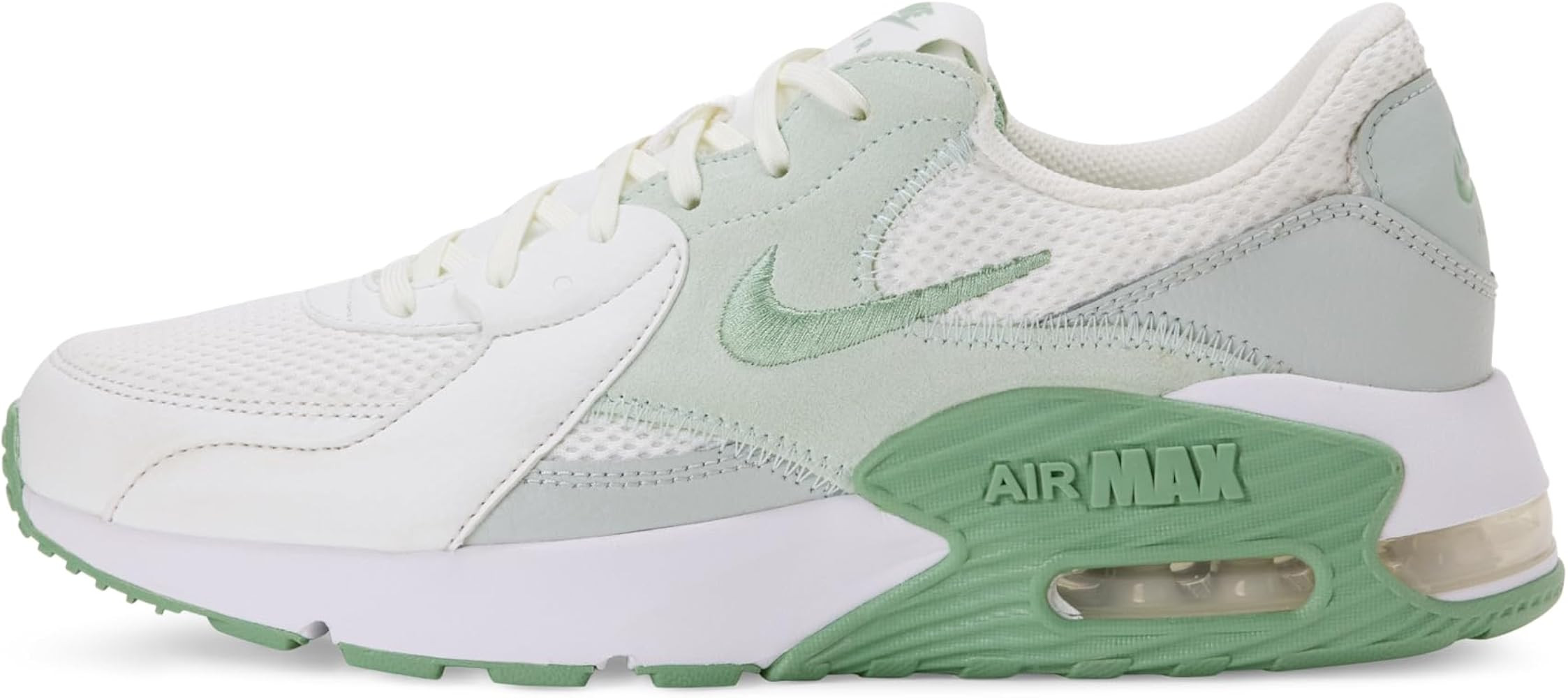 Amazon.com | Nike Women's Air Max Excee Shoes, Summit White/Steam-Barely Green, 8.5 | Fashion Sne... | Amazon (US)