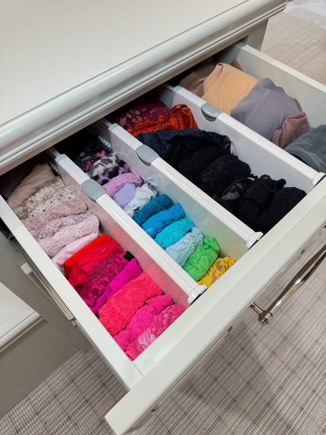We’re file-folding’s biggest fans 🙌🏼 Not just because it looks pretty, but because it makes finding (and putting away) clothes so much easier. And yes, we’ll teach you exactly how to do it before we leave.

A neat drawer can truly change your daily routine — no more rummaging, wrinkled clothes, or wasted time.
Whether it’s a dresser, closet, or full wardrobe reset, we’re here to help you simplify your space and your life.

Serving Lafayette, LA and surrounding areas — we’d love to help you get organized from the inside out 🧺✨

Now booking July & August!

#ProfessionalOrganizer
#LafayetteLA
#DrawerOrganization
#FileFoldingMethod
#HomeOrganizationServices
#DeclutterYourCloset
#TidySpacesTidyMind
#HomeSweetOrganized
