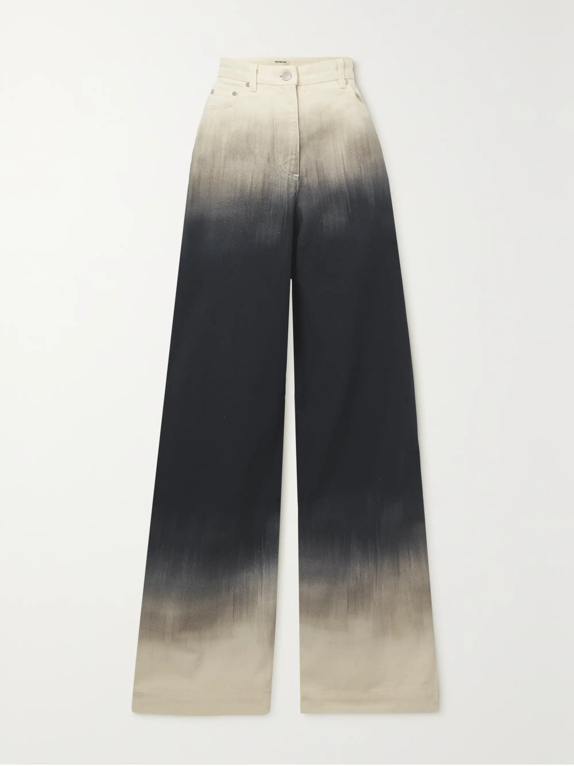 Dégradé high-rise wide-leg jeans | NET-A-PORTER (US)