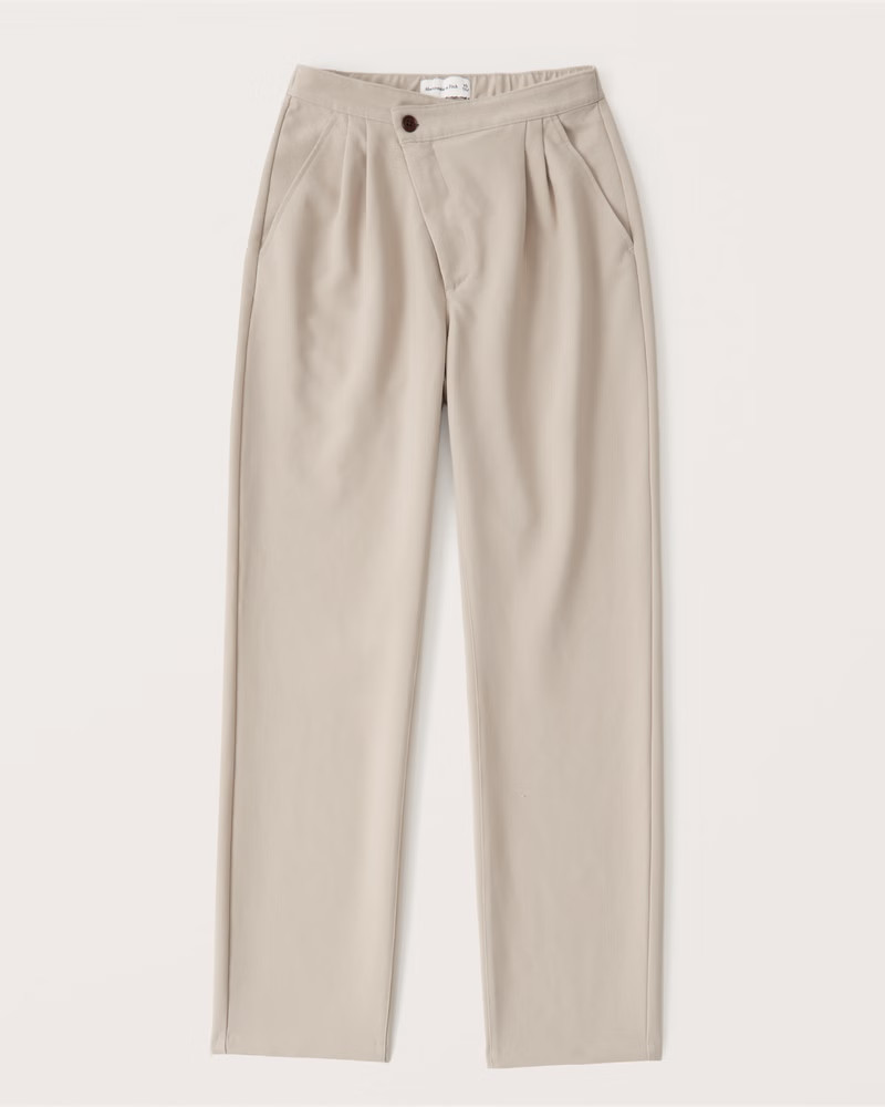 Tailored Menswear Dad Pants | Abercrombie & Fitch (US)