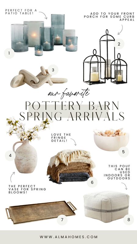 Blues, creams, whites, and metals - we can't get enough of Pottery Barn’s springtime colors and materials. 🌷 Happy shopping! 

#LTKhome #LTKSeasonal