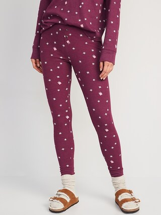 Matching Printed Thermal-Knit Pajama Leggings for Women | Old Navy (US)