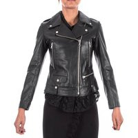 Italian Handmade Women Genuine Leather Biker Jacket Slim Fit Black | Etsy (US)