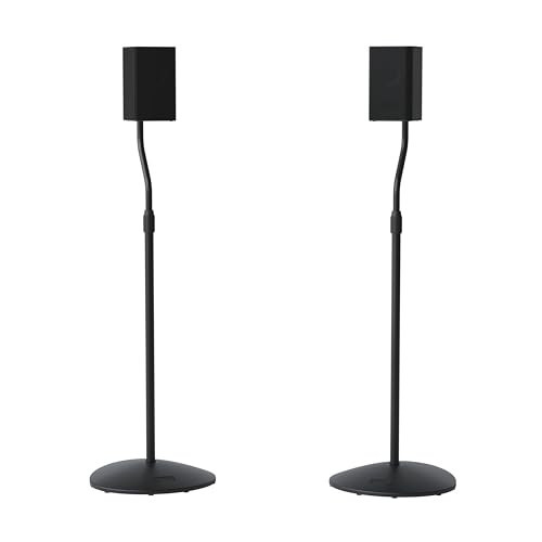 SANUS Speaker Stands Pair - Adjustable Height Speaker Stands for Satellite & Bookshelf Speakers up to 3.5lbs - Tool-Free Adjustment & Easy DIY Assembly | Amazon (US)