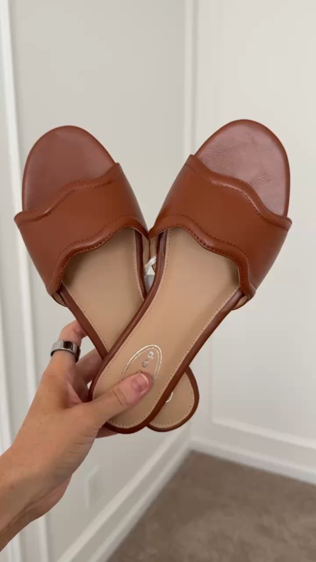 Just got in these chic neutral sandals from Walmart and I love them! I got my normal size but if you are between sizes, I recommend sizing up 1/2 size. Spring sandals // summer sandals // brown sandals // comfortable flats // Walmart 

#LTKShoeCrush #LTKFindsUnder50 #LTKSeasonal