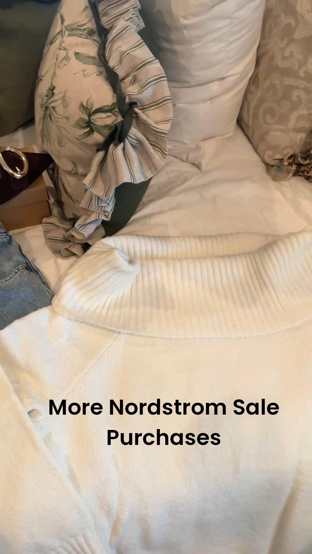 🚨 Nordstrom Anniversary Sale

More of what I purchased … still in stock

Two pairs of the Steve Madden buckle Mule/slip ons 
-Brown with Gold 
-Tweed with Pearl
I got size 8 

The free people button fly denim jeans light wash with on knee slit
I sized up one 

Off the shoulder wide collar, super soft and love the winter white, tts and it pairs perfectly with the tweed pearl Steve Madden slides

#LTKSaleAlert #LTKFindsUnder100 #LTKOver40