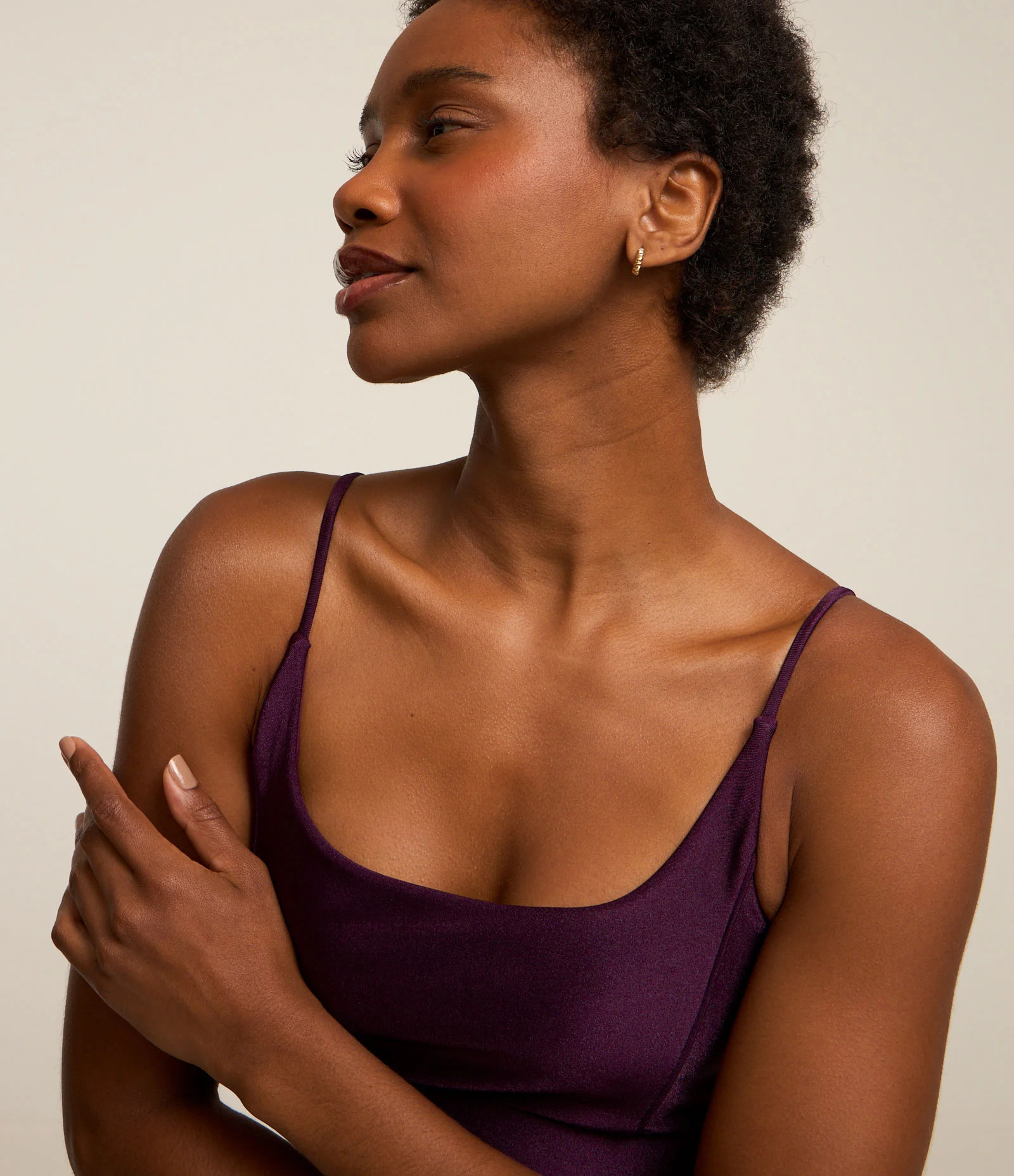 Top Esportivo sem Bojo em Poliamida com Alcinhas Finas Roxo - Lojas Renner | Renner (BR)