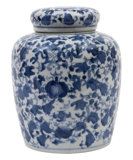 Blue & White Ceramic Ginger Jar | Zulily