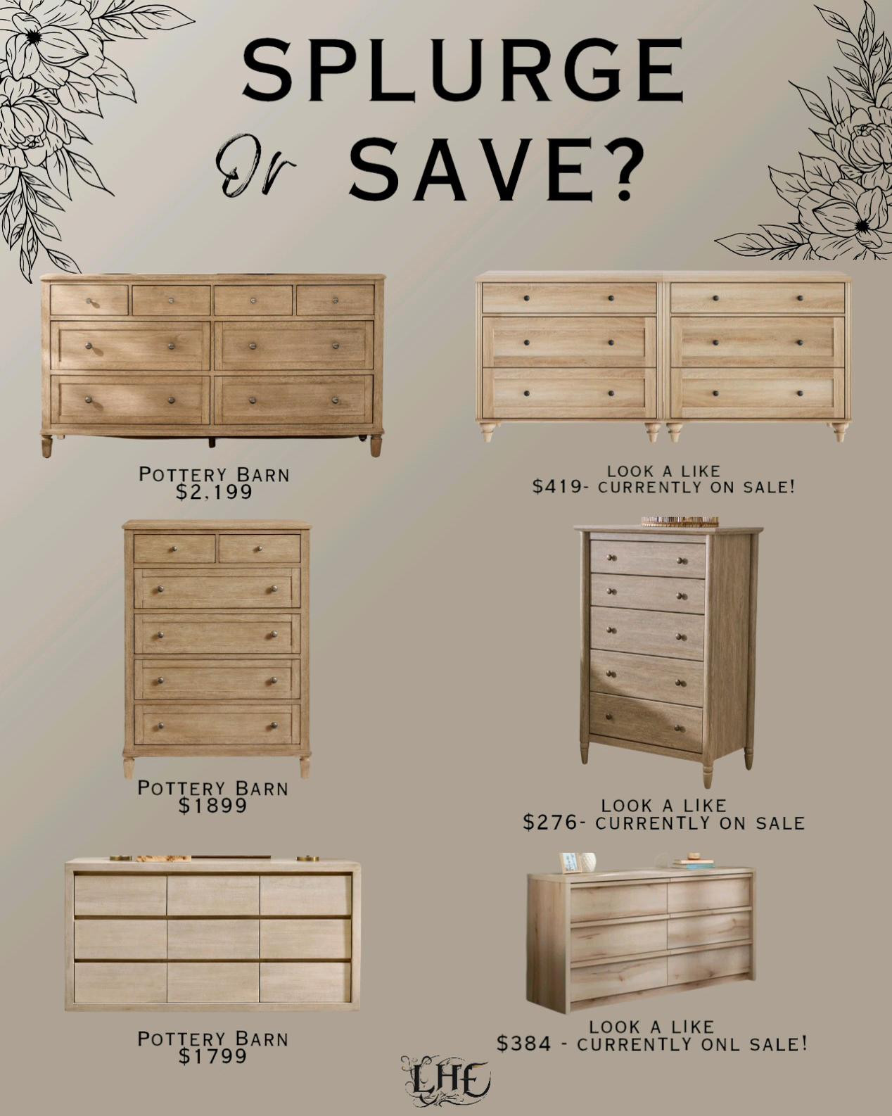 Designer looks for less- Natural wood dresser edition! Shop by clicking the thumbnails below 👇.  . . Natural Wood dresser, pottery Barn dresser, pottery barn, bedroom furniture, affordable bedroom furniture, affordable dresser, modern farmhouse bedroom, modern farmhouse bedroom furniture, dresser, designer looks for less, amazon dresser, wayfair, furniture, affordable home, affordable furniture, farmhouse bedroom, farmhouse bedroom dresser

#LTKSaleAlert #LTKHome #LTKStyleTip