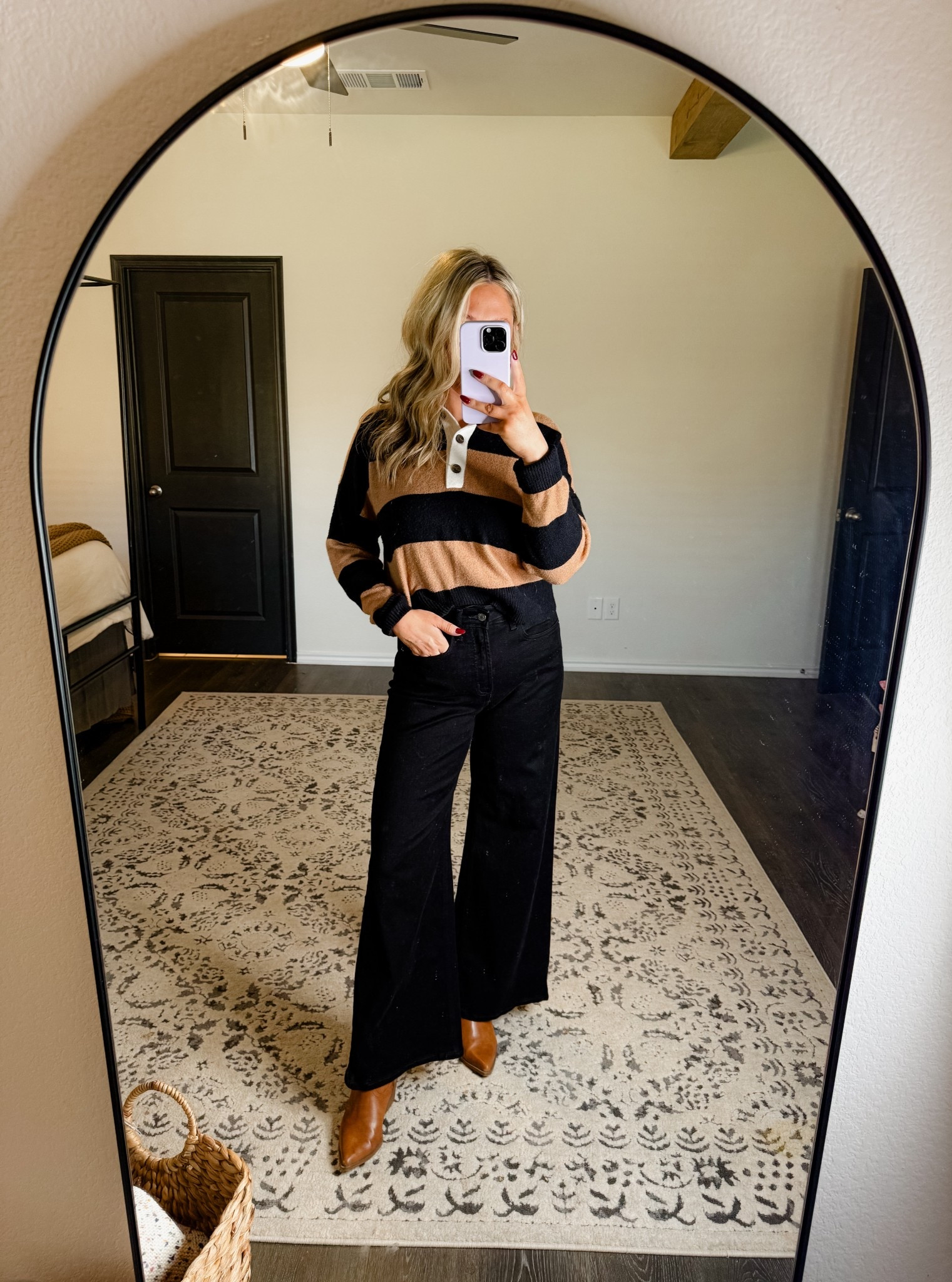 The cutest striped sweater and it’s so soft! Also love these jeans, wearing a size 4. 

#LTKFindsUnder50 #LTKStyleTip