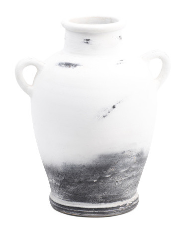 16in Lynden Terracotta Vase With Handles | TJ Maxx