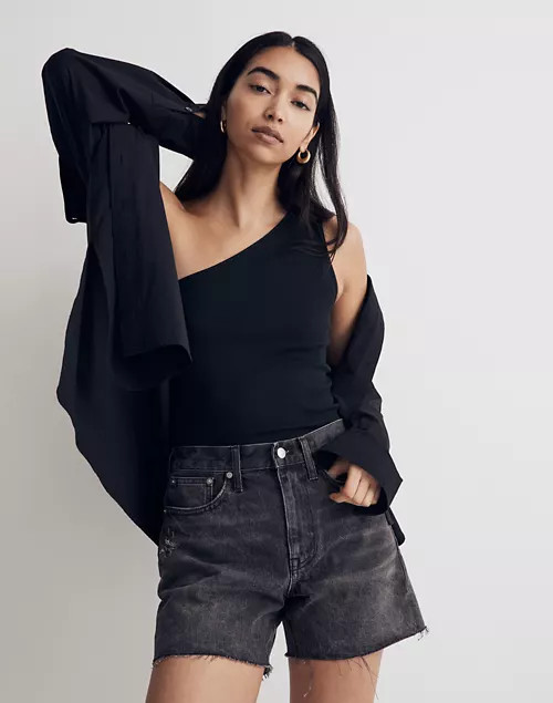 Relaxed Mid-Length Denim Shorts in Bradbrook Wash | Madewell