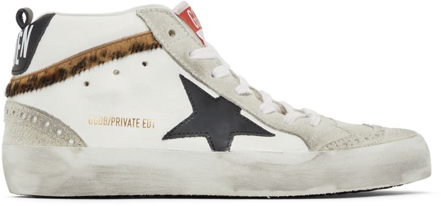 SSENSE Exclusive Mid Star Leopard Sneakers | SSENSE