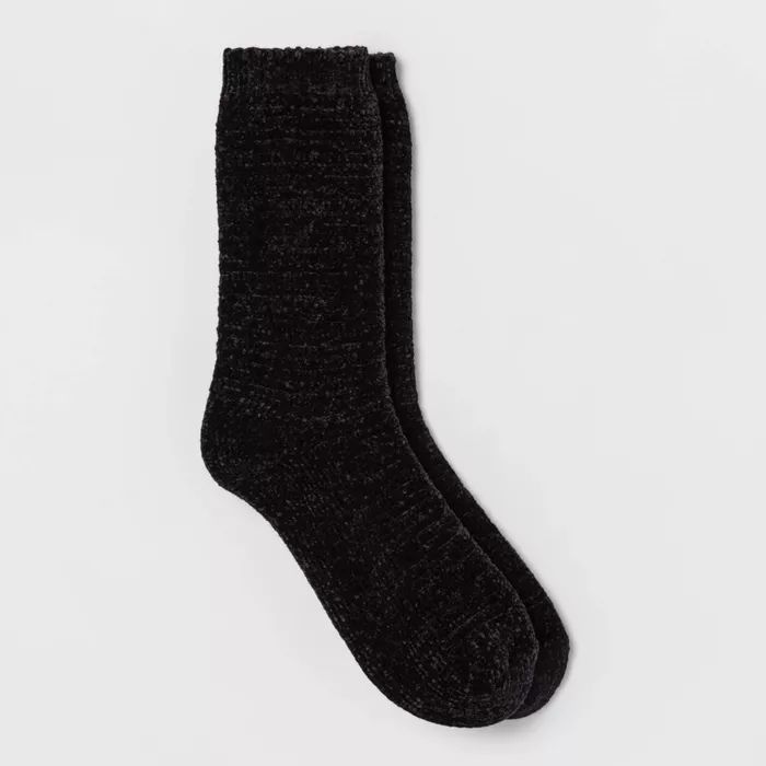 Women's Textured Chenille Cozy Crew Socks - A New Day™ 4-10 | Target