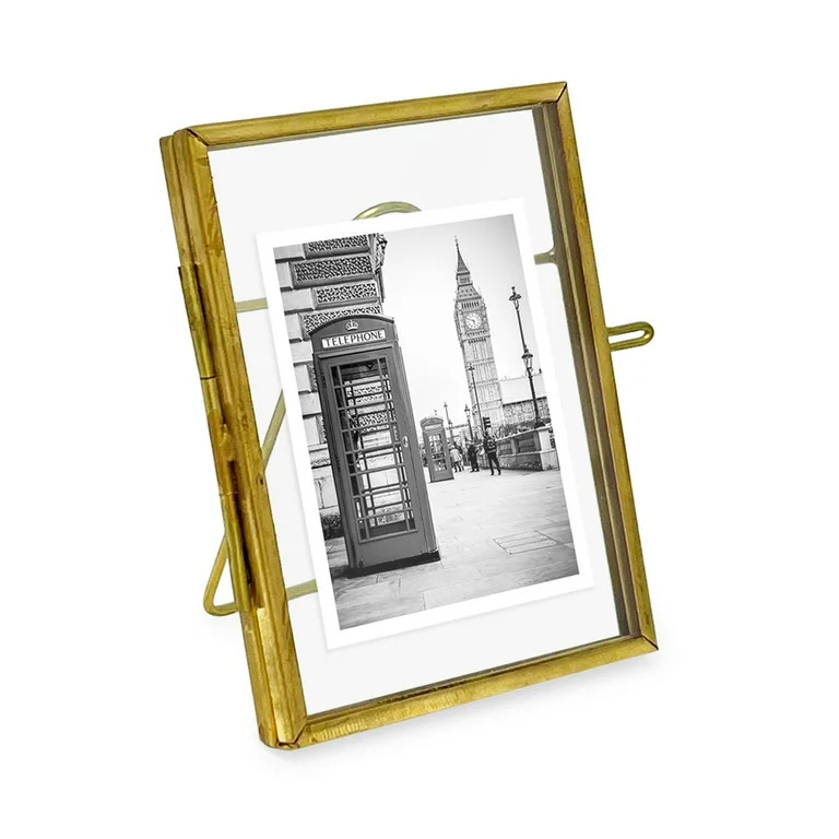 Isaac Jacobs 2x3 Antique Gold Metal Picture Frame for Tabletop Display | Walmart (US)