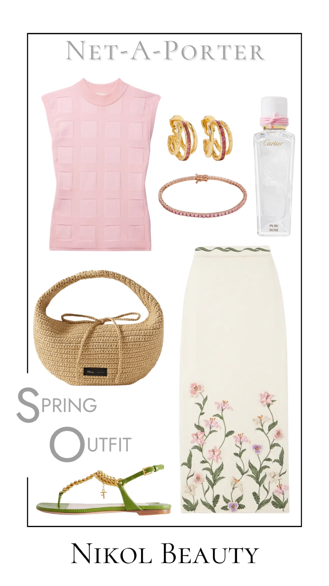 Bloom into spring with the perfect mix of elegance and comfort from Net-a-Porter!  Loving the Agua by Agua Bendita maxi skirt, paired with the sweet pink Drea jacquard knit tank and a chic raffia shoulder bag. Ready to embrace the season in style!  #SpringEssentials #NetAPorter #AguaByAguaBendita #SpringFashion #ChicStyle #FloralDetails #SpringOutfit #FashionInspiration #LuxuryFashion #LuxuryFinds #RaffiaBag #OOTD #SpringVibes #Fashionista



#LTKshoecrush #LTKstyletip #LTKitbag